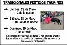 Cartel festejos taurinos